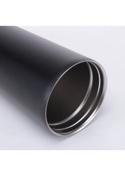H 500 ml Paslanmaz Çelik Samanlı Bardak Termos Içme Fincan Kahve Süt Su Şişesi Yeniden Kullanılabilir Şişesi Metal Bardak Saman Seyahat Tipi Kupa (Yurt Dışından)