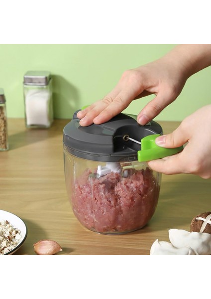 L 520ML/1000ML Manuel Sarımsak Çektirme Öğütücü Gıda Sınıfı Emek Tasarrufu Sağlayan Soğan Biber Sarımsak Kırıcı Gıda Et Kesici Kıyıcı Ev Için (Yurt Dışından) modelleri