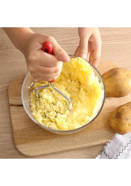 Siyah Dayanıklı Patates Ezici Galvanik Patates Çamur Makinesi Dayanıklı Öğütülmüş Patates Ezme Kırıcı Restoran Mutfak Eşyası (Yurt Dışından)