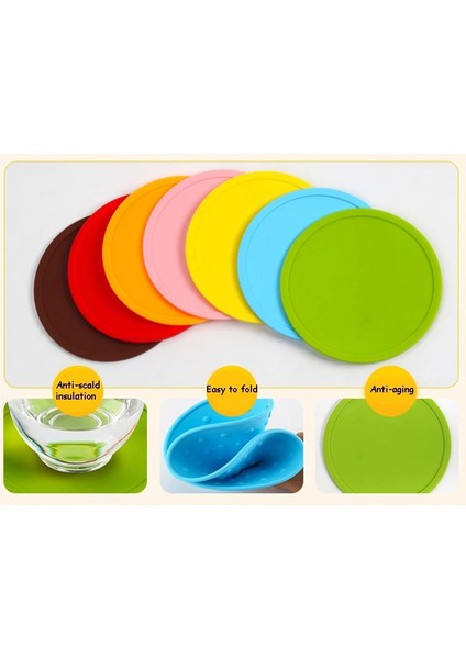 Beyaz Raf 3.9 Inç Renkli Silikon Bardak Isıya Dayanıklı Çay Bardağı Mat Çok Içecek Kahve Kupa Cam Içecek Tutucu Ped 13 Renk (Yurt Dışından) indirimleri