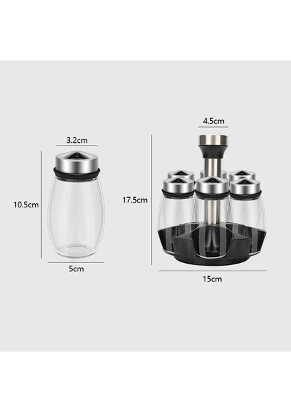 Bütün Set Baharat Kavanoz Seti Raf Cam Organizatör Dönen Cam Baharat Şeker Biber Şişeleri Tuzluklar Tutucu Mutfak Depolama Rafı (Yurt Dışından) indirimleri