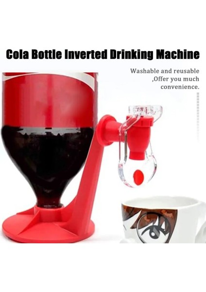 2023 Yeni Yenilik Kola Baş Aşağı Içme Suyu Dağıtım Makinesi Anahtarı Gadget Parti Ev Bar Tasarrufu Soda Dağıtıcı Şişe (Yurt Dışından)