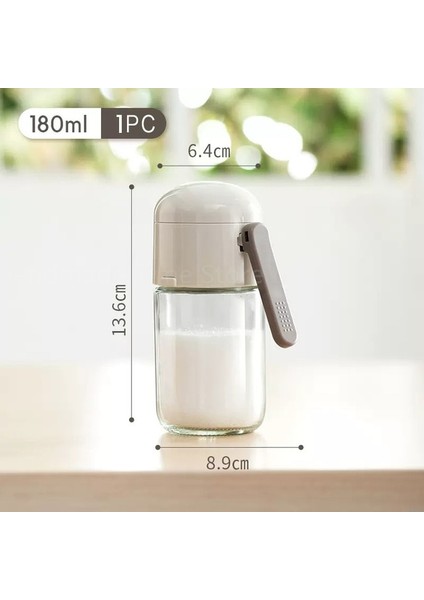 180 Ml-1 Adet Kantitatif Tuzluk 0.5g Ölçüm Tuz Biber Dağıtıcı Cam Baharat Kavanoz Mutfak Mühürlü Nem Geçirmez Baharat Kavanoz (Yurt Dışından)