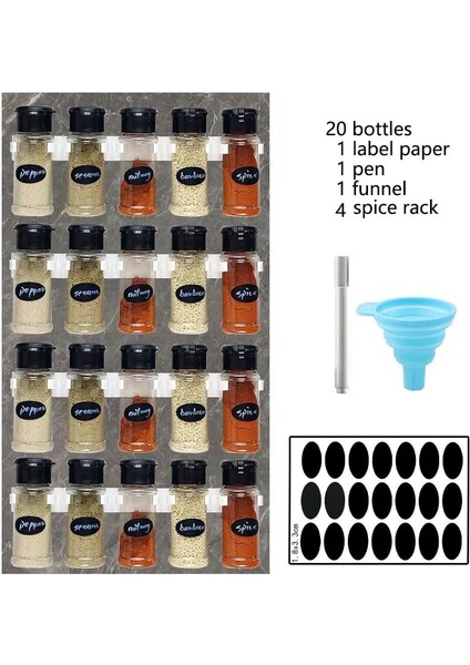 20PLUS4PLUS3 5/10/15/20 Pc Kavanoz Baharat Tuz ve Biber Çalkalayıcı Baharat Kavanoz Baharat Organizatör Plastik Barbekü Çeşni Mutfak Gadget Aracı (Yurt Dışından) indirimleri