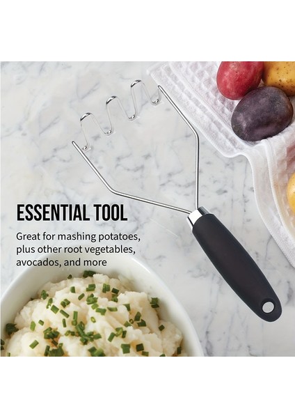 Siyah Preslenmiş Patates Ezici Sıkacağı Püresi Patates Itici Patates Öğütücü Meyve Makinesi Mutfak Aletleri (Yurt Dışından) indirimleri