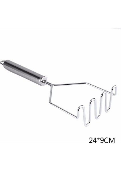 24X9 cm Paslanmaz Çelik Dalga Şekli Patates Ezici Kırıcı Mutfak Aksesuarları Pişirme (Yurt Dışından)