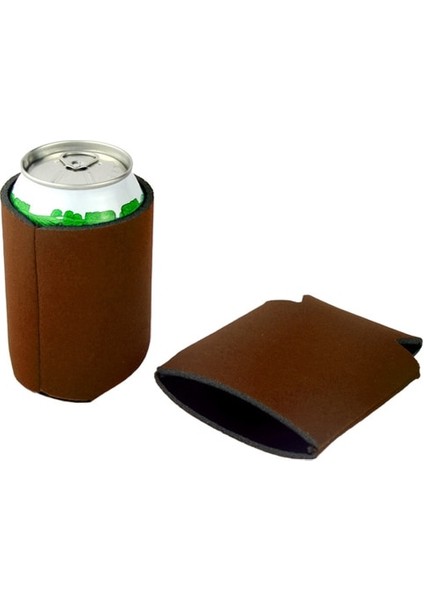 Kahverengi 1 Pc Düz Renk Taşınabilir Bardak Kapağı Bira Kollu Kamp Can Bardak Soda Kapağı Neopren Içecek Soğutucu Şişe Açık Kol (Yurt Dışından)