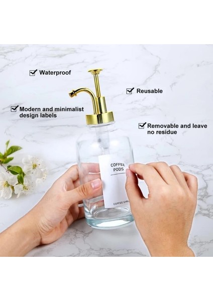 Altın Evler Kahve Şurubu Dağıtıcı Açık Cam Pompa Şişe Zeytinyağı ve Sirke Dispenser Mutfak Kapları Şişe Kolay Kullanım (Yurt Dışından)