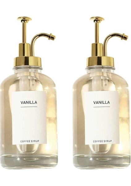 Altın Evler Kahve Şurubu Dağıtıcı Açık Cam Pompa Şişe Zeytinyağı ve Sirke Dispenser Mutfak Kapları Şişe Kolay Kullanım (Yurt Dışından) fiyatları