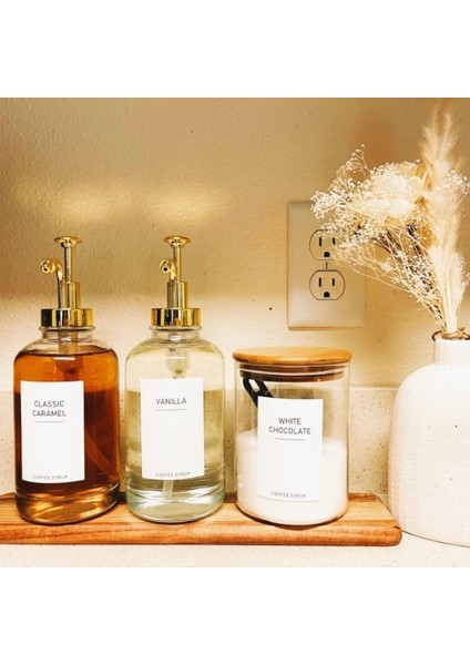 Altın Evler Kahve Şurubu Dağıtıcı Açık Cam Pompa Şişe Zeytinyağı ve Sirke Dispenser Mutfak Kapları Şişe Kolay Kullanım (Yurt Dışından) indirimleri