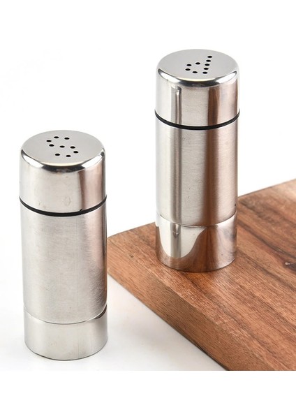 Stil 2 Paslanmaz Çelik Mini Tuzluk Çok Fonksiyonlu Biber Çalkalayıcılar Yaratıcı Baharat Serpme Kavanoz Mutfak Baharat Araçları Açık Için (Yurt Dışından) fiyatları