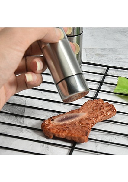 Stil 2 Paslanmaz Çelik Mini Tuzluk Çok Fonksiyonlu Biber Çalkalayıcılar Yaratıcı Baharat Serpme Kavanoz Mutfak Baharat Araçları Açık Için (Yurt Dışından) modelleri