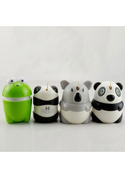 Kurbağa Karikatür Sevimli Hayvanlar Basın Kürdan Dağıtıcı Konteyner Masaüstü Otomatik Kürdan Tutucu Saklama Kutusu Ev Yemek Masası Dekor (Yurt Dışından) modelleri