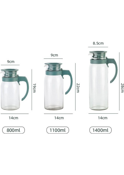 4'lü Bardak-Beyaz Kapaklı ve Kulplu Cam Su Sürahi Isıya Dayanıklı Cam Sürahi Sürahi Distribütör De Boisson Içecek Dispenseri Chaleira (Yurt Dışından) fırsatları