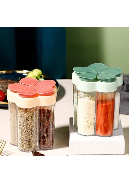 Stil 4 Beş Ekose Baharat Kavanozları Flip Top Baharat Çalkalayıcı Tuz Şeker Şişesi Şeffaf Kavanoz Ot Baharat Konteyner Dağıtıcı Mutfak Aletleri (Yurt Dışından) fiyatları