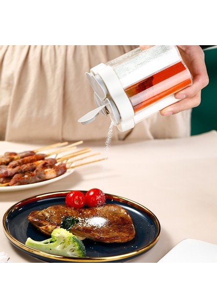 Stil 4 Beş Ekose Baharat Kavanozları Flip Top Baharat Çalkalayıcı Tuz Şeker Şişesi Şeffaf Kavanoz Ot Baharat Konteyner Dağıtıcı Mutfak Aletleri (Yurt Dışından) indirimleri