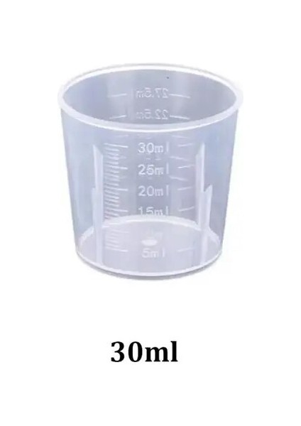 30ML 20-1000ML Plastik Ölçüm Kabı Şeffaf Ölçekli Gıda Sınıfı Ayırma Bardakları Dıy Kek Epoksi Reçine Takı Yapımı Araçları (Yurt Dışından)
