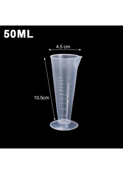 A-50ML 1 Adet 100ML Plastik Ölçüm Kabı Şeffaf Ölçekli Ölçüm Kabı Dekantör Ağzı Kolu Olmadan Sıvı Konteyner Mutfak Bar Malzemeleri (Yurt Dışından) fiyatları