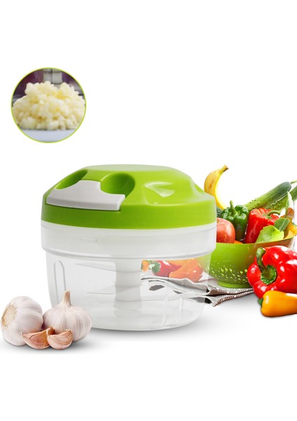 Yeşil Manuel Mutfak Robotu Parçalayıcı Sebze Et Kıyıcı Dilimleyici Kıyma Aracı Kablo Mekanizması ile Manuel Dilimleyiciler (300ML) (Yurt Dışından) fiyatları