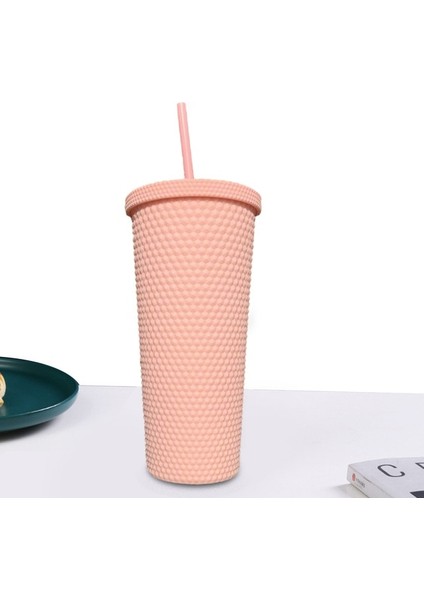 Pembe Su Şişesi Bardak 20 Oz Çivili Su Şişesi Bardak Çift Duvarlı Yeniden Kullanılabilir Bardak Kamp Yürüyüş Seyahat Için Taşınabilir Su Bardağı (Yurt Dışından)