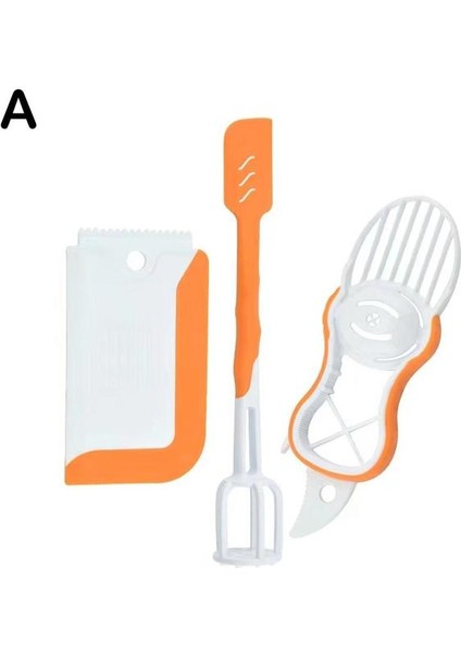 1 Takım Patates Ezici 3 Parçalı Set Manuel Meyve ve Sebze Ezici Yumurta Çırpıcı Çocuk Gıda Hazırlama Mutfak Gereçleri (Yurt Dışından)