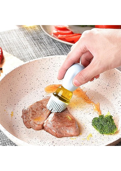 150 ml Mutfak Yağı Şişesi Silikon Cam Yağ Kabı Fırça ile Barbekü Sprey Şişesi Yağ Dağıtıcı Mutfak Pişirme Barbekü Için (Yurt Dışından)