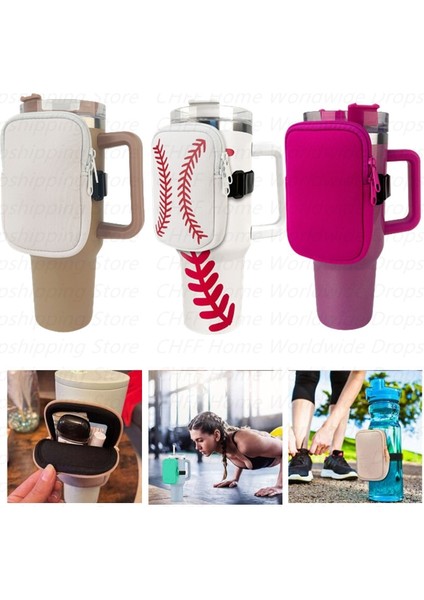 Göl Yeşili Neopren Su Şişesi Kılıfı Stanley Quencher Macera 40 Oz 20 Oz 30 Oz, Spor Salonu Aksesuarları Çalışan Su Şişesi El Caddy (Yurt Dışından) modelleri