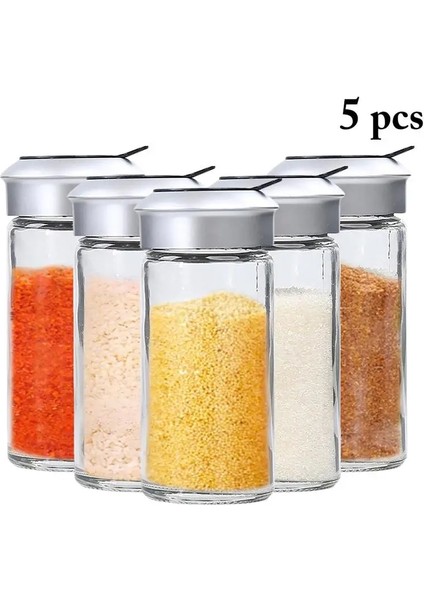 5 Adet Kapmore 5 Adet/takım Çeşni Şişesi Şeffaf Cam Baharat Çalkalayıcı Baharat Şişesi Tuz Biber Şeker Mutfak Gereçleri Yemek Pişirmek Için (Yurt Dışından) fırsatları