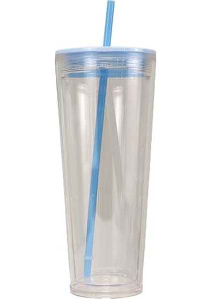 Mavi 710 ml Su Bardağı Yüksek Kapasiteli Çok Fonksiyonlu Su Şişesi Strew ile Sıçramaya Dayanıklı Seyahat Şeffaf Içme Suyu Şişesi Ev Için (Yurt Dışından) fiyatları