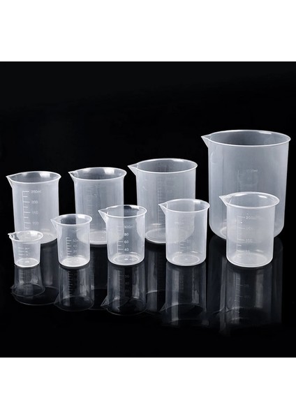 500ML-1 Adet 50/100/150/250/500ML Ölçüm Kabı Premium Şeffaf Mezun Plastik Ölçü Kabı Reçine Su Sürahileri ile Ölçüm (Yurt Dışından)