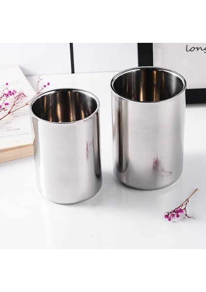 500 ml 350-500ML 350ML/500ML Paslanmaz Çelik Çift Duvar Bira Kupa Gümüş Kahve Fincanı Taşınabilir Seyahat Ofis Su Bardak Drinkware Tumbler (Yurt Dışından) fiyatları