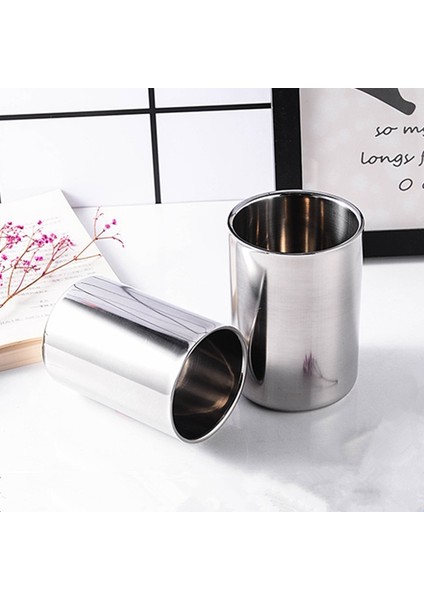 500 ml 350-500ML 350ML/500ML Paslanmaz Çelik Çift Duvar Bira Kupa Gümüş Kahve Fincanı Taşınabilir Seyahat Ofis Su Bardak Drinkware Tumbler (Yurt Dışından) modelleri