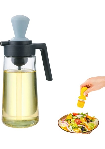 Be 550 ml Yağ Püskürtücü Çok Fonksiyonlu Yağ Dağıtıcı Silikon Fırça ile Barbekü Sosu Sirke Zeytinyağı Şişesi Yağ Gadget Mutfak Erişimi (Yurt Dışından)
