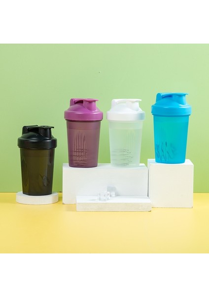 Pembe 400 ml Blender Shaker Şişe Plastik Protein Sallar Şişesi Çırpma Topu ile Sızdırmaz Toz Protein Shaker Spor Salonu Spor Şişe (Yurt Dışından) fırsatları