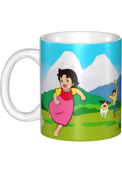 Stil 10 300 ml Alpler Dağ Kızı Mutlu Heidi Kahve Kupa Dıy Özel Seramik Kupa Yaratıcı Mevcut Açık Çalışma Kamp Bardak ve Kupalar (Yurt Dışından)