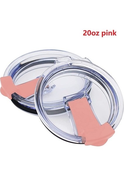 20 Pembe Araba Bardağı Gözlük ve Daha Fazlası Için Kapak Kapağı Yedek Cam Su Geçirmez Kapak 20 30 Oz Yeti Için Dökülmeye Dayanıklı Kapak Kapak Tumbler'a Uyuyor (Yurt Dışından)