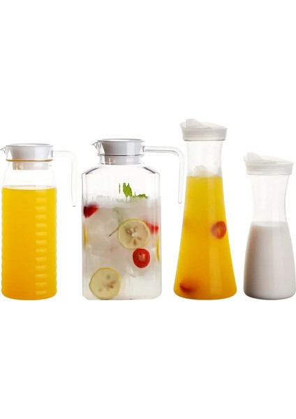 Elmas 1100 ml Büyük Kapasiteli Akrilik Meyve Suyu Süt Tenceresi Bar Parti Şarap Bira Şişesi Içecek Soğuk Su Isıtıcıları Anti-Sonbahar Su Sürahi Sürahi (Yurt Dışından)