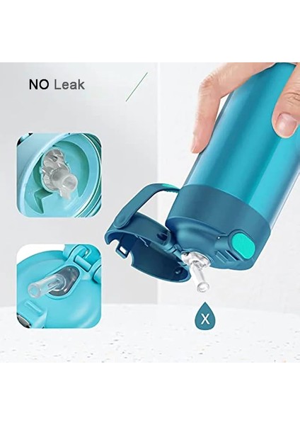No.1 3 Yedek Silikon Pipet 5 Damlatmaz Borulu Set 2 Temizleme Fırçası ile Çocuklar Yetişkinler Için Termos Bardak Biberonlar (Yurt Dışından)