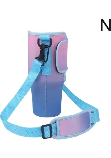 Bir Gökkuşağı 40 Oz Nuovoware Su Şişesi Taşıma Çantası Kılıfı Stanley Quencher Su Şişesi Tutucu Ayarlanabilir Omuz Askısı Kupa Kapağı (Yurt Dışından)