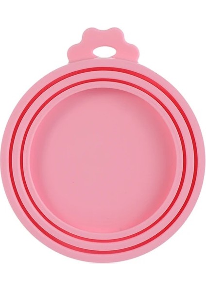 Pembe 3'ü 1 Arada Gıda Sınıfı Konserve Kapağı Pet Tahıl Mühürlü Kapak Silikon Taze Tutma Bardak Kapağı Kase Kapağı Yumuşak Evrensel Mühürlü Depolama (Yurt Dışından)