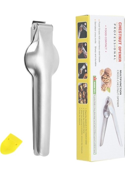 Paslanmaz Kutulu Paslanmaz Çelik Fındık Kraker Hızlı Kestane Klip Ceviz Pense Somun Açacağı Kestane Kesici 2in1 Mutfak Gadget Mutfak Aksesuarları (Yurt Dışından)