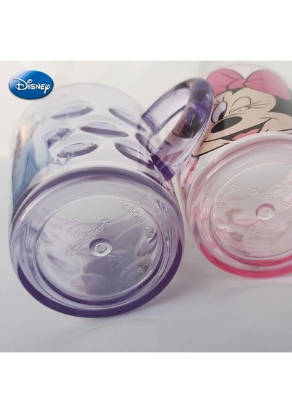 Cf-Kristal Cam 250ML-KUTULU Disney Stitch Mickey Minnie Mouse Karikatür Bardaklar Içecek Suyu Kristal Bardak Anime Figürü Frozen Elsa Gargara Bardak Çocuk Süt Kupa Bardak (Yurt Dışından)