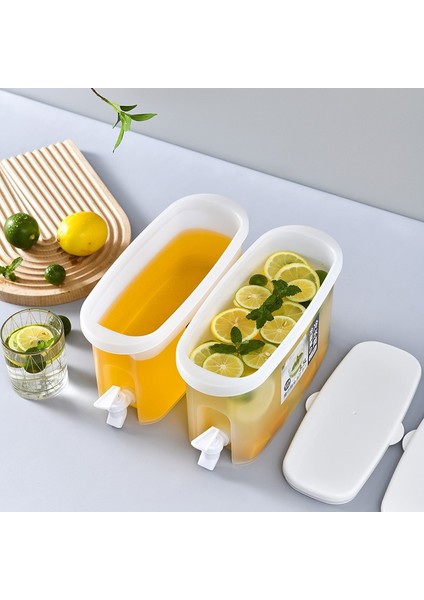 4l Meyve Suyu Sürahi 3.5 Litre Buzdolabı Soğuk Su Isıtıcısı Büyük Kapasiteli Su Suyu Sürahi Musluk ile Limon Bira Su Isıtıcısı Sürahi Içecek Dağıtıcı (Yurt Dışından)