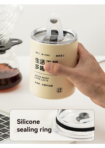 350 ml Gri Worthbuy 18/8 Paslanmaz Çelik Bardak Kahve Fincanı Büyük Kapasiteli Kahve Fincanı Taşınabilir Su Sızdırmaz Su Şişesi (Yurt Dışından) modelleri