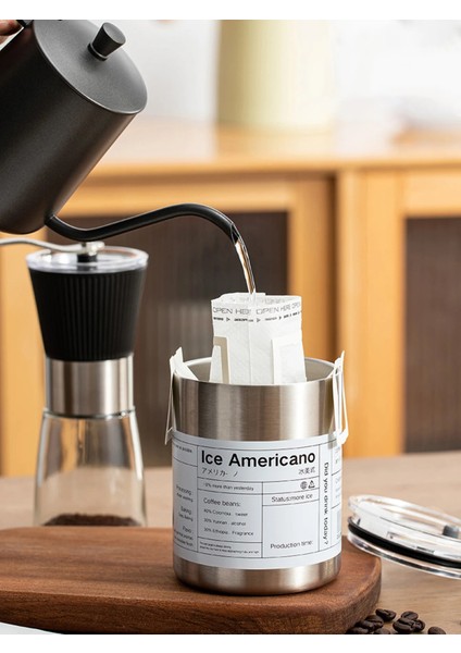 350 ml Gri Worthbuy 18/8 Paslanmaz Çelik Bardak Kahve Fincanı Büyük Kapasiteli Kahve Fincanı Taşınabilir Su Sızdırmaz Su Şişesi (Yurt Dışından) indirimleri