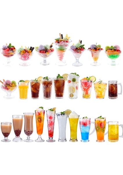 Stil 2 90-580ML 1 Adet Akrilik Tatlı Bardak 90-580ML Yeniden Kullanılabilir Yoğurt Muslar Mini Dondurma Meyve Suyu Bira Bardak Sofra Parti Düğün Malzemeleri (Yurt Dışından)