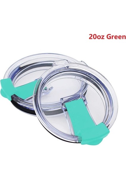 20GREEN Araba Bardağı Kapaklı Kapak Gözlük ve Daha Fazlası Için Yedek Cam Su Geçirmez Kapak Dökülmeye Karşı Dayanıklı Kapak 20 30 Oz Yeti Kapak Tumbler'a Uyuyor (Yurt Dışından)