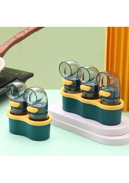 Turuncu 2 Adet Kontrol Baharat Kavanoz Hıps Baharat Kavanoz Kolay Dolum Toz Geçirmez Dayanıklı Kantitatif Tuz Şişesi Baharat Tankı (Yurt Dışından) fırsatları