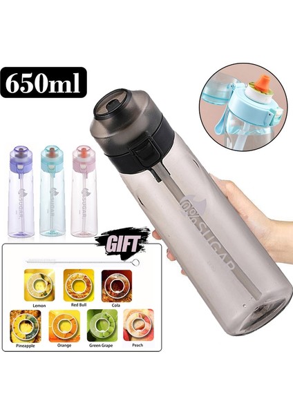 Mavi 1pc Eğlenceli Içme Bardağı Hava Aromalı Su Şişesi Yukarı Spor Moda Saman Kupa Su Şişesi Açık Spor Spor Su Bardağı Için Uygun (Yurt Dışından) fiyatları