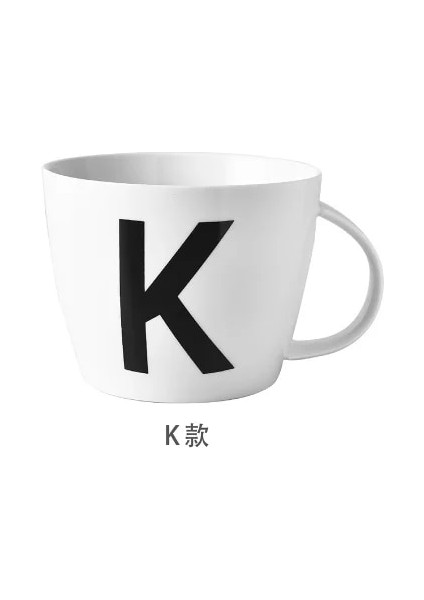 K 800ML 1000ML Büyük Mektup Kapasiteli Kupa Kahvaltı Yulaf Ezmesi Fincan Özel Desen ile Basit Beyaz Salata Kasesi (Yurt Dışından)